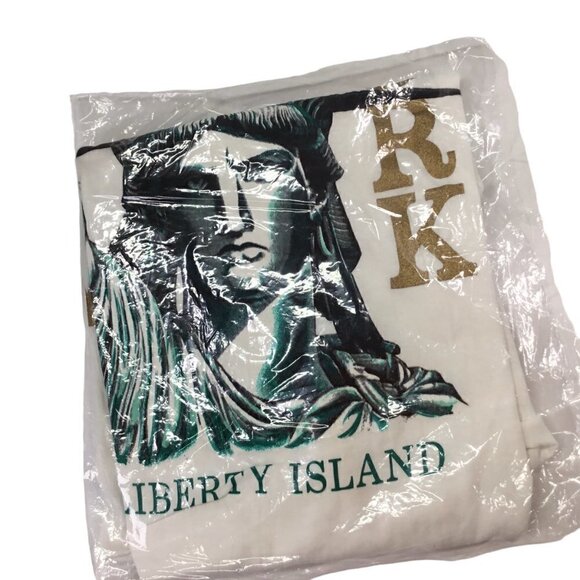 Vintage Single Stitch NOS Statue of Liberty Souvenir T Shirt Fleegeze USA Sz XL - Picture 5 of 8